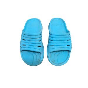 Hoka One One Kids Blue Slip-On Rubber Sandals Size 5